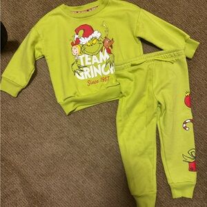 Team Grinch Kids Matching Set - Green